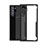 Silicone Transparent Mirror Frame Case Cover M03 for Samsung Galaxy Note 10 Plus Black