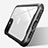 Silicone Transparent Mirror Frame Case Cover M04 for Apple iPhone 12