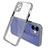 Silicone Transparent Mirror Frame Case Cover M05 for Apple iPhone 12