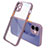 Silicone Transparent Mirror Frame Case Cover M05 for Apple iPhone 12
