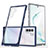 Silicone Transparent Mirror Frame Case Cover MQ1 for Samsung Galaxy Note 10 5G Blue