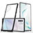 Silicone Transparent Mirror Frame Case Cover MQ1 for Samsung Galaxy Note 10 Plus 5G Black