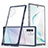 Silicone Transparent Mirror Frame Case Cover MQ1 for Samsung Galaxy Note 10 Plus 5G Blue