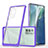 Silicone Transparent Mirror Frame Case Cover MQ1 for Samsung Galaxy Note 20 5G Purple