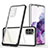 Silicone Transparent Mirror Frame Case Cover MQ1 for Samsung Galaxy S20 Plus 5G Black