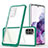 Silicone Transparent Mirror Frame Case Cover MQ1 for Samsung Galaxy S20 Plus 5G Green