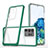Silicone Transparent Mirror Frame Case Cover MQ1 for Samsung Galaxy S20 Ultra 5G Green
