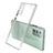 Silicone Transparent Mirror Frame Case Cover N02 for Samsung Galaxy Note 20 5G Gray