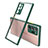 Silicone Transparent Mirror Frame Case Cover N02 for Samsung Galaxy Note 20 Ultra 5G Midnight Green