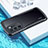Silicone Transparent Mirror Frame Case Cover N03 for Huawei P40 Pro Black