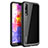 Silicone Transparent Mirror Frame Case Cover Z02 for Huawei P20 Pro Black