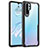 Silicone Transparent Mirror Frame Case Cover Z02 for Huawei P30 Pro Black