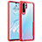 Silicone Transparent Mirror Frame Case Cover Z02 for Huawei P30 Pro Red