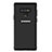 Silicone Transparent Mirror Frame Case for Samsung Galaxy Note 9 Black