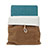 Sleeve Velvet Bag Case Pocket for Apple iPad 3 Brown