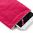 Sleeve Velvet Bag Case Pocket for Apple iPad 4 Hot Pink