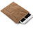 Sleeve Velvet Bag Case Pocket for Apple iPad Mini 3 Brown
