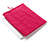 Sleeve Velvet Bag Case Pocket for Apple iPad Mini 3 Hot Pink