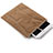 Sleeve Velvet Bag Case Pocket for Apple iPad Pro 12.9 (2017) Brown