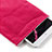 Sleeve Velvet Bag Case Pocket for Apple iPad Pro 12.9 Hot Pink