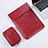 Sleeve Velvet Bag Leather Case Pocket for Apple MacBook Air 11 inch Red