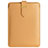 Sleeve Velvet Bag Leather Case Pocket L04 for Apple MacBook Air 13 inch (2020) Brown