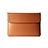 Sleeve Velvet Bag Leather Case Pocket L05 for Apple MacBook Air 13.3 inch (2018) Orange