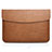 Sleeve Velvet Bag Leather Case Pocket L06 for Apple MacBook Air 13.3 inch (2018) Brown