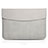Sleeve Velvet Bag Leather Case Pocket L06 for Apple MacBook Air 13.3 inch (2018) Gray