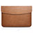 Sleeve Velvet Bag Leather Case Pocket L06 for Apple MacBook Pro 13 inch (2020) Brown