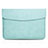 Sleeve Velvet Bag Leather Case Pocket L06 for Apple MacBook Pro 13 inch (2020) Cyan