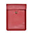 Sleeve Velvet Bag Leather Case Pocket L09 for Apple MacBook 12 inch Red