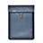 Sleeve Velvet Bag Leather Case Pocket L09 for Apple MacBook Air 13.3 inch (2018) Blue