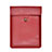 Sleeve Velvet Bag Leather Case Pocket L09 for Apple MacBook Air 13.3 inch (2018) Red