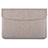 Sleeve Velvet Bag Leather Case Pocket L15 for Apple MacBook Air 13 inch (2020) Gray