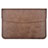 Sleeve Velvet Bag Leather Case Pocket L15 for Apple MacBook Pro 13 inch (2020) Brown