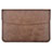 Sleeve Velvet Bag Leather Case Pocket L15 for Apple MacBook Pro 15 inch Brown