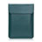 Sleeve Velvet Bag Leather Case Pocket L21 for Apple MacBook Pro 13 inch Green