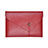 Sleeve Velvet Bag Leather Case Pocket L22 for Apple MacBook Air 13.3 inch (2018) Red