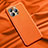 Soft Luxury Leather Snap On Case Cover A01 for Apple iPhone 13 Pro Max Orange