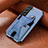 Soft Luxury Leather Snap On Case Cover A01D for Samsung Galaxy S21 5G Blue