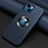 Soft Luxury Leather Snap On Case Cover A08 for Apple iPhone 13 Mini Blue