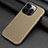 Soft Luxury Leather Snap On Case Cover A09 for Apple iPhone 13 Pro Gray