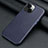 Soft Luxury Leather Snap On Case Cover A09 for Apple iPhone 14 Plus Blue