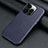 Soft Luxury Leather Snap On Case Cover A09 for Apple iPhone 14 Pro Blue