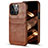 Soft Luxury Leather Snap On Case Cover A14 for Apple iPhone 14 Pro Max