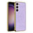 Soft Luxury Leather Snap On Case Cover AC2 for Samsung Galaxy S21 5G Purple