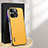 Soft Luxury Leather Snap On Case Cover AT1 for Apple iPhone 14 Pro Max Yellow