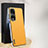 Soft Luxury Leather Snap On Case Cover AT1 for Huawei Honor 90 Pro 5G Yellow