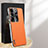 Soft Luxury Leather Snap On Case Cover AT1 for Vivo V27 5G Orange